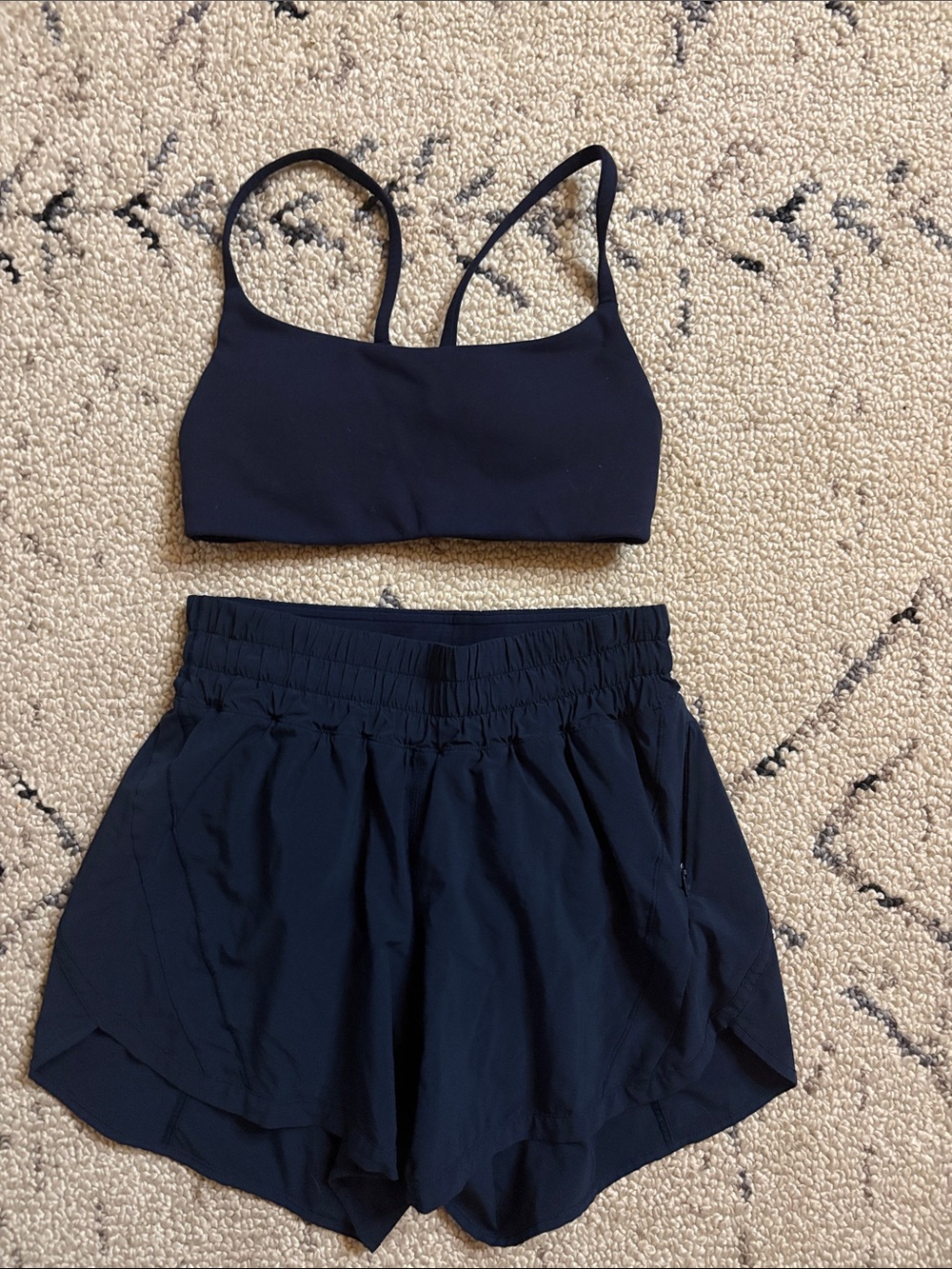 Navy blue lululemon set sz 4
